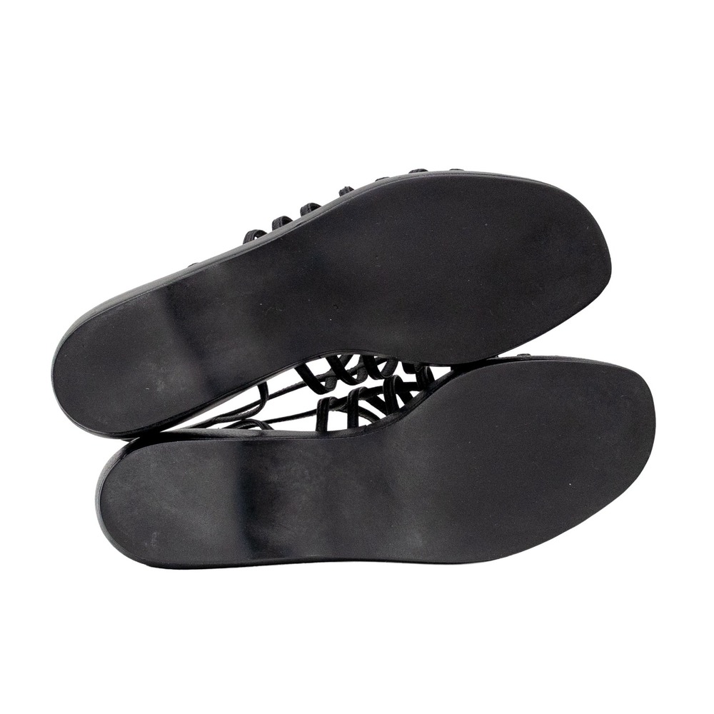 Prada Black Leather Cage Strappy Platform Sandals Women's US 7.5 EU 38 Italy - Picture 8 of 11